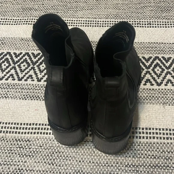 Thursday Knockout Black Leather Heeled Boots - Picture 5 of 9